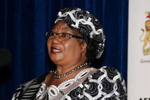 La présidente du Malawi Joyce Banda le 10 février 2014 à Lilongwe. © AFP