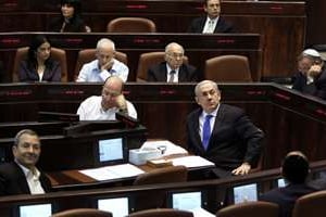 Le premier ministre israélien Benyamin Netanyahu à la Knesset, en octobre 2012. © AFP