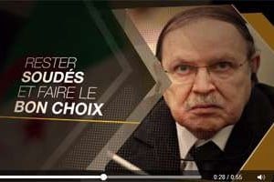 Le premier clip de campagne d’Abdelaziz Bouteflika. © Capture d’écran/Jeune Afrique