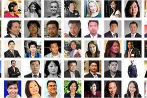 Quelques-uns des 214 jeunes leaders mondiaux distingués en 2014. © World Economic Forum