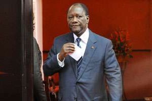 Le président ivoirien Alassane Ouattara. © AFP