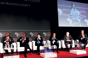 La première édition du Africa CEO Forum, en 2012, a réuni plus de 300 patrons. © Bruno Levy/JA