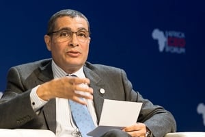Said Ibrahimi, PDG de Casablanca Finance City Authority, au Africa CEO Forum 2014. © Eric Larrayadieu/JA