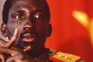 Thomas Sankara, le leader du Conseil national de la révolution. © Witt/SIPA-PRESS / Archives Jeune Afrique