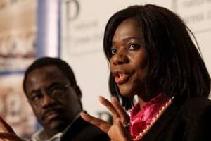 Thuli Madonsela, « Public protector » (médiatrice de la République) en Afrique du Sud. © AFP