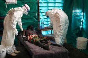 Lors d’une précédente épidémie à Kampungu (Congo) en 2007. © Pascale Zintzen/AP/Sipa