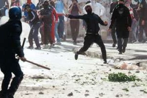Combats de rue entre Maures et ouaregs en août 2013, à Bordj Badji Mokhtar. © DR