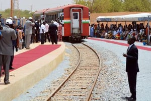 Le chemin de fer reliant Niamey à Cotonou, vieux rêve du Niger. © AFP