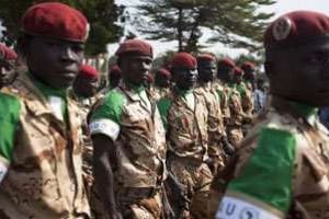 Des soldats tchadiens en Centrafrique. © AFP