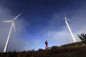 Le futur parc éolien de Sinigida devrait accroître de 7% la capacité électrique de la Tanzanie. © AFP