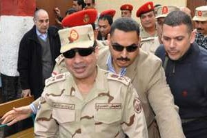 Le général à la retraite Abdel Fatah al-Sissi, probable futur président de l’Égypte. © AFP