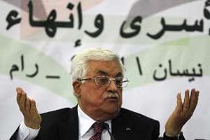 Le président palestinien Mahmoud Abbas le 26 avril 2014 à Ramallah. © AFP