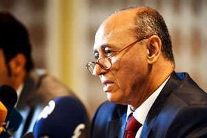 Mohamed Abdelaziz, ministre libyen des Affaires étrangères. © Mustafa Ozturk / AFP