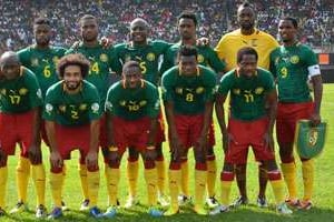 La sélection camerounaise, qualifiée pour le Mondial 2014. © AFP