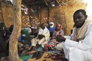 Les Maliens originaires de la région de Gao réfugiés à Ayorou, au Niger. © AFP