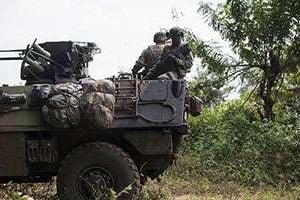 Une patrouille de la force française en Centrafrique,Sangaris © AFP