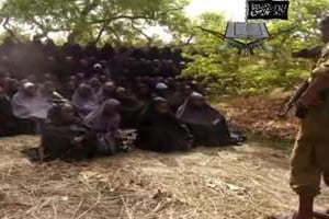 Capture d’écran de la vidéo de Boko Haram diffusée le 12 mai 2014. © AFP