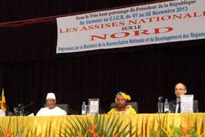 Conférence pour la paix à Bamako, en novembre 2013. © Habibou Kouyaté/AFP