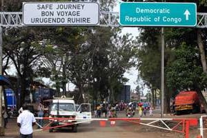 Entre Gisenyi, au Rwanda, et Goma, en RDC. © James Akena/Reuters