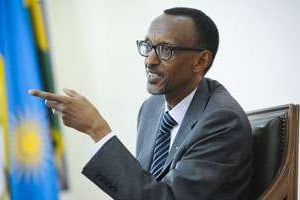 Paul Kagamé a accusé la France de participation à l’éxecution du génocide. © Vincent Fournier pour J.A.
