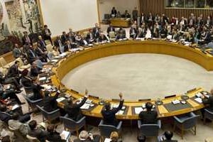 Le Conseil de sécurité des Nations unies, en 2011. © AFP