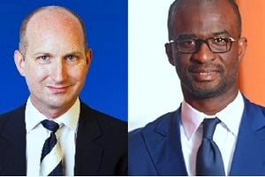 Christian Esters (g), Diredteur chez Standard & Poor’s, et Stanislas Zézé (dr), PDG de Bloomfield Investment. DR