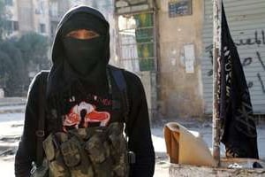 Un membre du groupe jihadiste EIIL en Syrie. © AFP