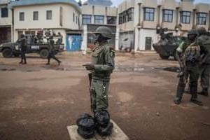 Soldats congolais de la force africaine Misca. © AFP