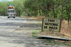 L’entrée du parc animalier de Waza, le 28 mai 2014, dans le nord du Cameroun. © AFP