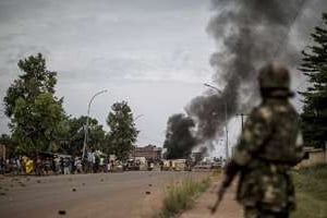 Un soldat de la Misca patrouille à Bangui, le 29 mai 2014. © AFP