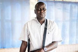 Formé à Dakar, Allen Yéro Embalo collabore avec l’AFP et RFI. © Sylvain Cherkaoui pour J.A.