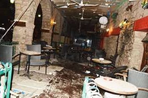 Le restaurant La Chaumière, où trois personnes sont mortes et quinze autres ont été blessées. © Ibrahim Mohamed Ibrahim