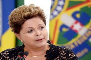 La présidente du Brésil, Dilma Roussef. © AFP