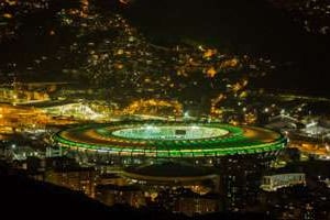 Le mythique stade Maracana de Rio, où se jouera la finale, peut accueillir 74698 spectateurs. © YASUYOSHI CHIBA / AFP