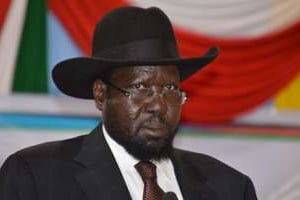 Le président du Soudan du Sud Salva Kiir à Djouba, le 2 juin 2014. © AFP