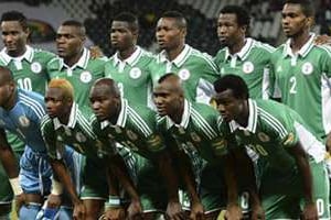 Les Super Eagles du Nigeria champions d’Afrique, en Afrique du Sud, le 21 janvier 2013. © AFP