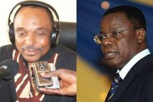 Grégoire Owona (à g.) et Maurice Kamto ne sont d’accord sur rien. © Dr ; Pius Utomi Ekpei / AFP