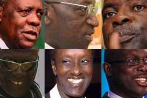 Au moins onze grands noms du football africain sont suspectés de corruption. © DR/Montage J.A.