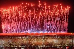 Inauguration de la Coupe du Monde 2010. © AFP