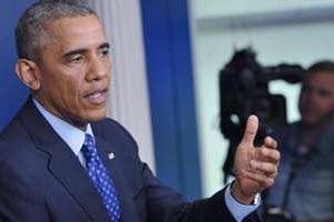 Barack Obama, le 19 juin 2014 à la Maison Blanche. © AFP