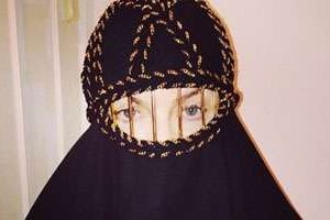 Selfie de Madonna en burqa. © DR