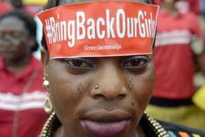 Lors d’une manifestation le 29 mai, à Lagos. © AFP