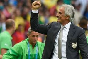 Vahid Halilhodzic après la victoire de l’Algérie face à la corée du Sud, le 22 juin. © AFP