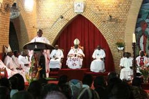 Les membres de la Cenco à Gombe en janvier 2012. © Junior D. Kannah/AFP