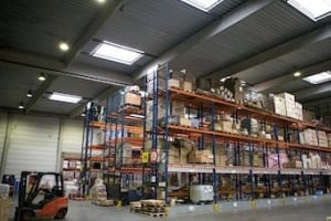 Un entrepôt de SDV Logistique International au Havre, en France. © Bolloré