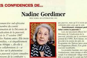 Détail de l’interview de Nadine Gordimer dans le J.A n°1964 © J.A.