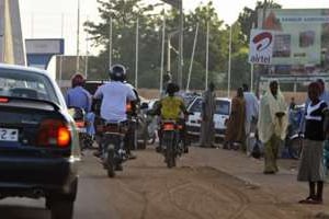 Une rue de Niamey, la capitale du Niger. © AFP