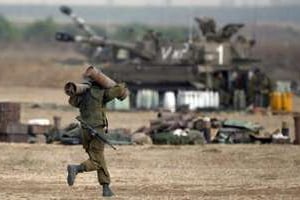 Un soldat israélien près de la frontière avec la bande de Gaza, le 20 juillet 2014. © AFP