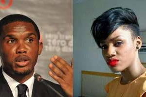 Samuel Eto’o et son ex-amie, Hélène Nathalie Koah. © AFP/DR/Montage J.A.