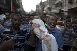 Un enfant palestinien tué le 24 juillet 2014 par un tir israélien àbeit Hanoun. © AFP